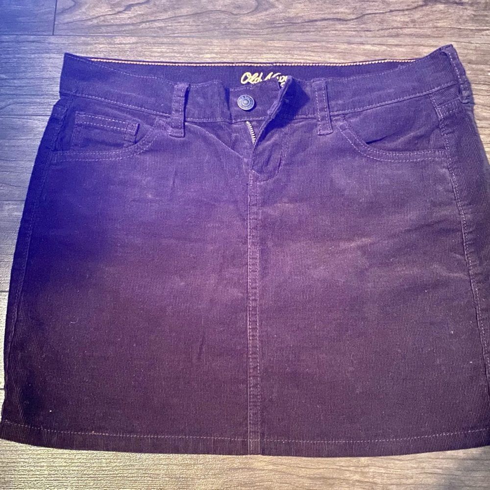 Old Navy corduroy brown mini skirt
